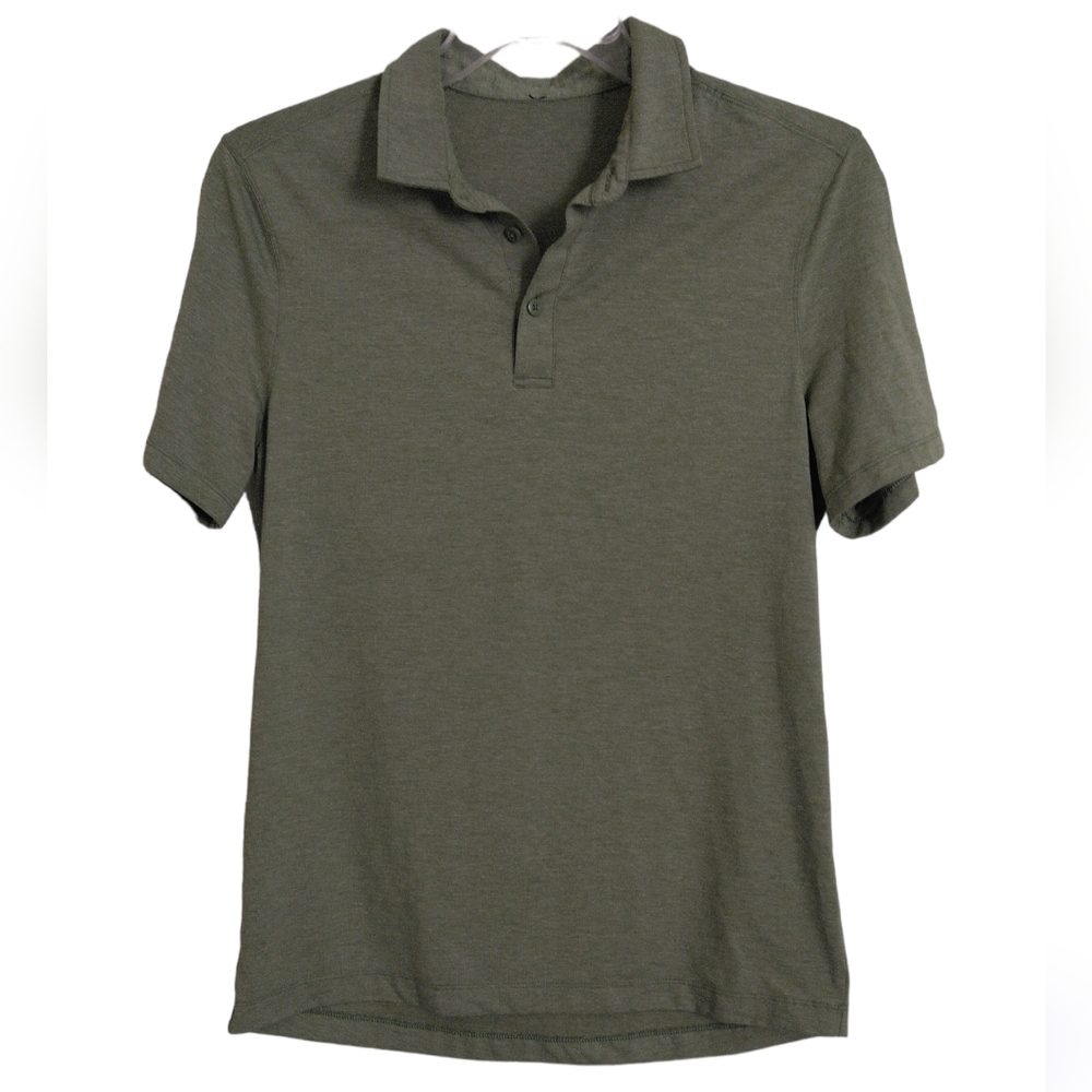Lululemon Green Short Sleeve Henley T-Shirt